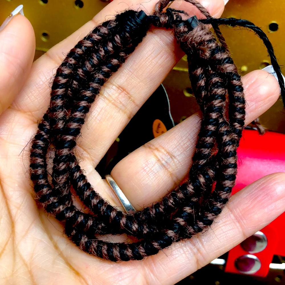 Twine yarn adjustable bracelet
